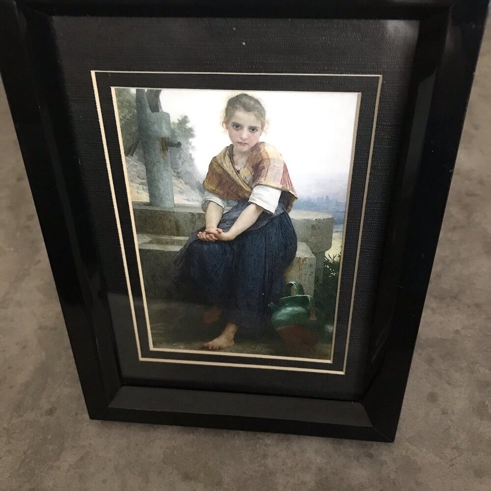 Framed Art Print Girl Moody Photo Picture Gallery Wall Decor Small Black Frame